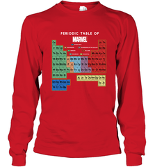Marvel Ultimate Periodic Table Of Elements Long Sleeve T-Shirt Long Sleeve T-Shirt - skytshirtshop