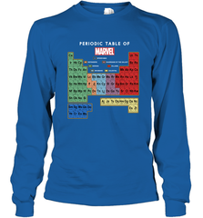 Marvel Ultimate Periodic Table Of Elements Long Sleeve T-Shirt Long Sleeve T-Shirt - skytshirtshop
