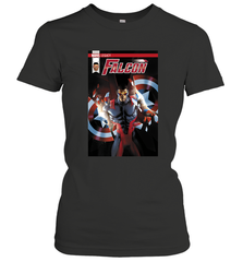 Marvel Falcon Take Flight Comic Cover Premium T Shirt Women's T-Shirt Women's T-Shirt - skytshirtshop