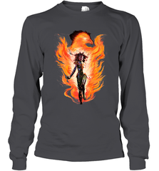 Marvel X Men Rise Of The Dark Phoenix Flames Long Sleeve T-Shirt Long Sleeve T-Shirt - skytshirtshop