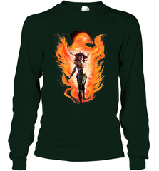 Marvel X Men Rise Of The Dark Phoenix Flames Long Sleeve T-Shirt Long Sleeve T-Shirt - skytshirtshop