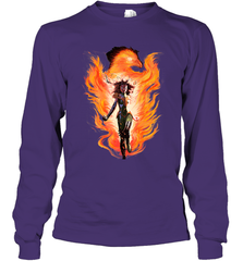 Marvel X Men Rise Of The Dark Phoenix Flames Long Sleeve T-Shirt Long Sleeve T-Shirt - skytshirtshop