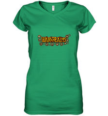 Marvel War of the Realms Comic Logo Women's V-Neck T-Shirt Women's V-Neck T-Shirt - skytshirtshop