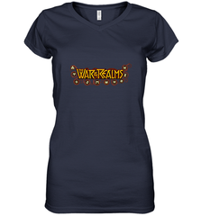 Marvel War of the Realms Comic Logo Women's V-Neck T-Shirt Women's V-Neck T-Shirt - skytshirtshop