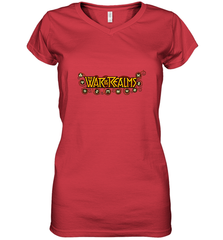 Marvel War of the Realms Comic Logo Women's V-Neck T-Shirt Women's V-Neck T-Shirt - skytshirtshop