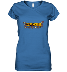 Marvel War of the Realms Comic Logo Women's V-Neck T-Shirt Women's V-Neck T-Shirt - skytshirtshop