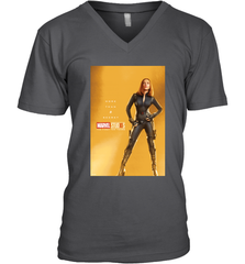 Marvel Studios 10 Years Black Widow Poster Men's V-Neck Men's V-Neck - skytshirtshop