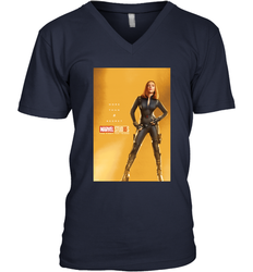 Marvel Studios 10 Years Black Widow Poster Men's V-Neck