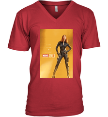 Marvel Studios 10 Years Black Widow Poster Men's V-Neck Men's V-Neck - skytshirtshop