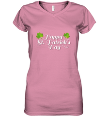 Shamrock Happy St patrick's Shirt for men and women (2) Women's V-Neck T-Shirt Women's V-Neck T-Shirt - skytshirtshop