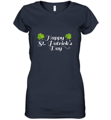 Shamrock Happy St patrick's Shirt for men and women (2) Women's V-Neck T-Shirt Women's V-Neck T-Shirt - skytshirtshop