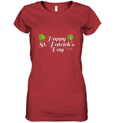 Shamrock Happy St patrick's Shirt for men and women (2) Women's V-Neck T-Shirt Women's V-Neck T-Shirt - skytshirtshop