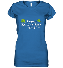 Shamrock Happy St patrick's Shirt for men and women (2) Women's V-Neck T-Shirt Women's V-Neck T-Shirt - skytshirtshop