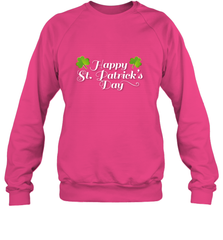 Shamrock Happy St patrick's Shirt for men and women (2) Crewneck Sweatshirt Crewneck Sweatshirt - skytshirtshop