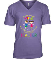 They Call Me Teacher School Kids Fun Appreciation Men's V-Neck Men's V-Neck - skytshirtshop
