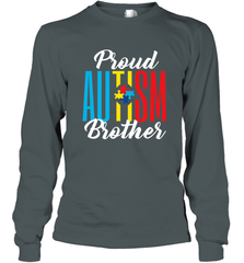 Proud Autism Brother Awareness Support Premium T Shirt Long Sleeve T-Shirt Long Sleeve T-Shirt - skytshirtshop