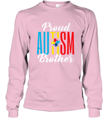 Proud Autism Brother Awareness Support Premium T Shirt Long Sleeve T-Shirt Long Sleeve T-Shirt - skytshirtshop
