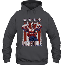 Marvel Hulk Incredible Stars and Stripes Hooded Sweatshirt Hooded Sweatshirt - skytshirtshop