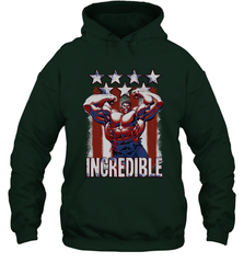 Marvel Hulk Incredible Stars and Stripes Hooded Sweatshirt Hooded Sweatshirt - skytshirtshop