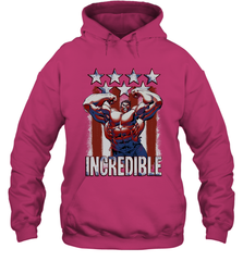 Marvel Hulk Incredible Stars and Stripes Hooded Sweatshirt Hooded Sweatshirt - skytshirtshop