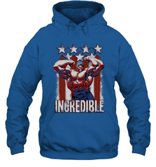 Marvel Hulk Incredible Stars and Stripes Hooded Sweatshirt Hooded Sweatshirt - skytshirtshop