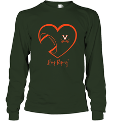 Virginia Cavaliers Football Inside Heart  Team Long Sleeve T-Shirt Long Sleeve T-Shirt - skytshirtshop