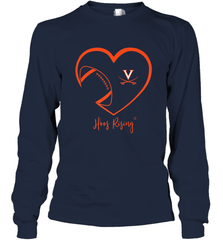 Virginia Cavaliers Football Inside Heart  Team Long Sleeve T-Shirt Long Sleeve T-Shirt - skytshirtshop