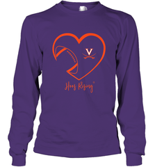 Virginia Cavaliers Football Inside Heart  Team Long Sleeve T-Shirt Long Sleeve T-Shirt - skytshirtshop
