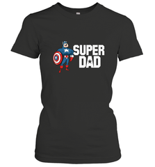 Marvel Father's Day Captain America Super Dad Portrait Women's T-Shirt Women's T-Shirt - skytshirtshop
