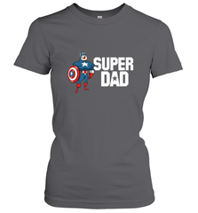 Marvel Father's Day Captain America Super Dad Portrait Women's T-Shirt Women's T-Shirt - skytshirtshop