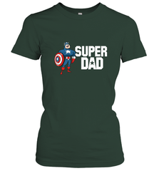 Marvel Father's Day Captain America Super Dad Portrait Women's T-Shirt Women's T-Shirt - skytshirtshop