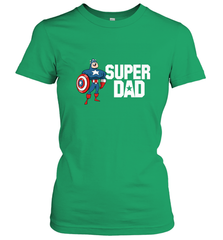 Marvel Father's Day Captain America Super Dad Portrait Women's T-Shirt Women's T-Shirt - skytshirtshop