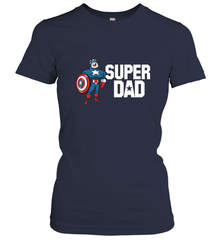 Marvel Father's Day Captain America Super Dad Portrait Women's T-Shirt Women's T-Shirt - skytshirtshop