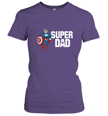 Marvel Father's Day Captain America Super Dad Portrait Women's T-Shirt Women's T-Shirt - skytshirtshop