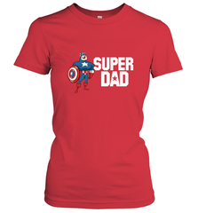 Marvel Father's Day Captain America Super Dad Portrait Women's T-Shirt Women's T-Shirt - skytshirtshop