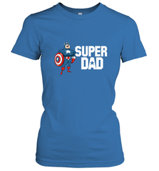 Marvel Father's Day Captain America Super Dad Portrait Women's T-Shirt Women's T-Shirt - skytshirtshop
