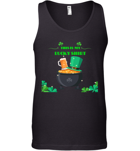 This is my lucky shirt on St Patricks Day Men's Tank Top Men's Tank Top / Black / XS Men's Tank Top - skytshirtshop
