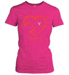 Virginia Cavaliers Football Inside Heart  Team Women's T-Shirt Women's T-Shirt - skytshirtshop