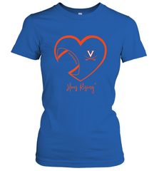 Virginia Cavaliers Football Inside Heart  Team Women's T-Shirt Women's T-Shirt - skytshirtshop