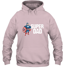 Marvel Father's Day Captain America Super Dad Portrait Hooded Sweatshirt Hooded Sweatshirt - skytshirtshop