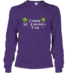 Shamrock Happy St patrick's Shirt for men and women (2) Long Sleeve T-Shirt Long Sleeve T-Shirt - skytshirtshop