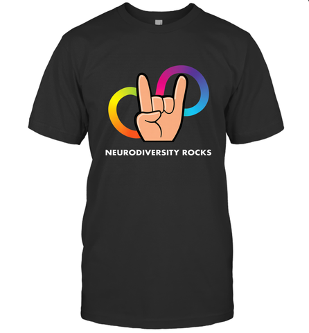 Neurodiversity Rocks Shirt Brain Autism Awareness Men's T-Shirt Men's T-Shirt / Black / S Men's T-Shirt - skytshirtshop