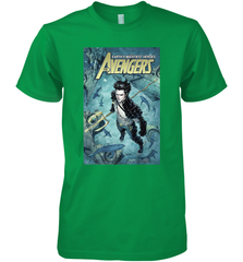 Marvel Namor Avengers Comic Cover Men's Premium T-Shirt Men's Premium T-Shirt - skytshirtshop