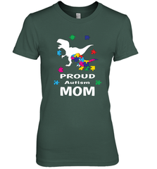 Proud Autism Mom T Rex Dinosaur Autism Awareness Women's Premium T-Shirt Women's Premium T-Shirt - skytshirtshop