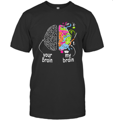 Neurodiversity brain Gift idea for Dyslexia ADHD Autism ASD Men's T-Shirt Men's T-Shirt - skytshirtshop