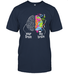Neurodiversity brain Gift idea for Dyslexia ADHD Autism ASD Men's T-Shirt