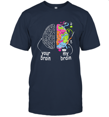 Neurodiversity brain Gift idea for Dyslexia ADHD Autism ASD Men's T-Shirt Men's T-Shirt - skytshirtshop