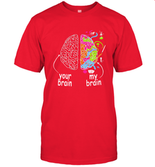 Neurodiversity brain Gift idea for Dyslexia ADHD Autism ASD Men's T-Shirt Men's T-Shirt - skytshirtshop