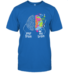 Neurodiversity brain Gift idea for Dyslexia ADHD Autism ASD Men's T-Shirt Men's T-Shirt - skytshirtshop