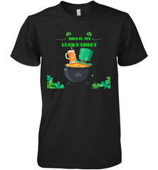 This is my lucky shirt on St Patricks Day Men's Premium T-Shirt Men's Premium T-Shirt - skytshirtshop